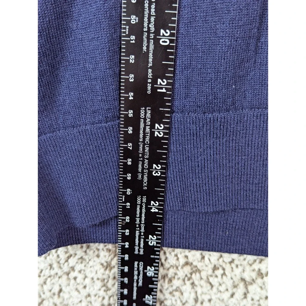 Banana Republic 100 Percent Merino Wool‎ V Neck Sweater Men's Medium Blue